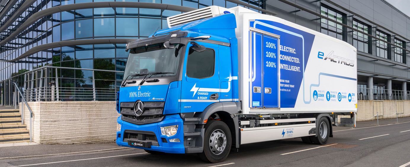Mercedes All Electric Refrigerated Truck