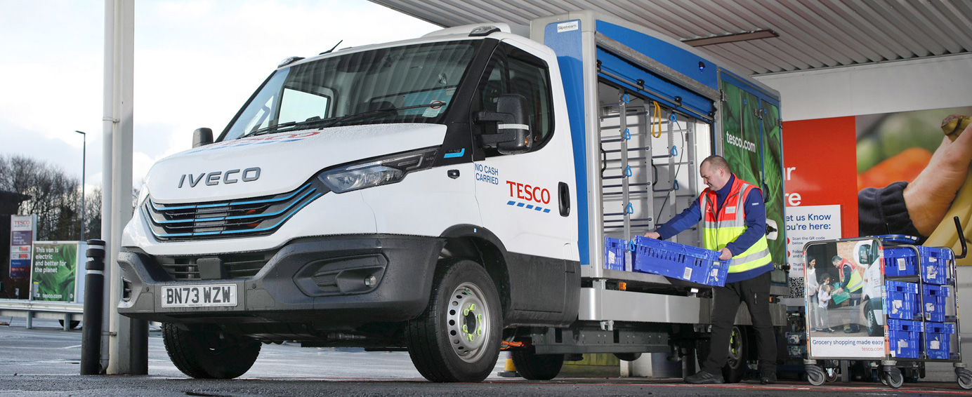 TESCOs Electric home delivery vehicles
