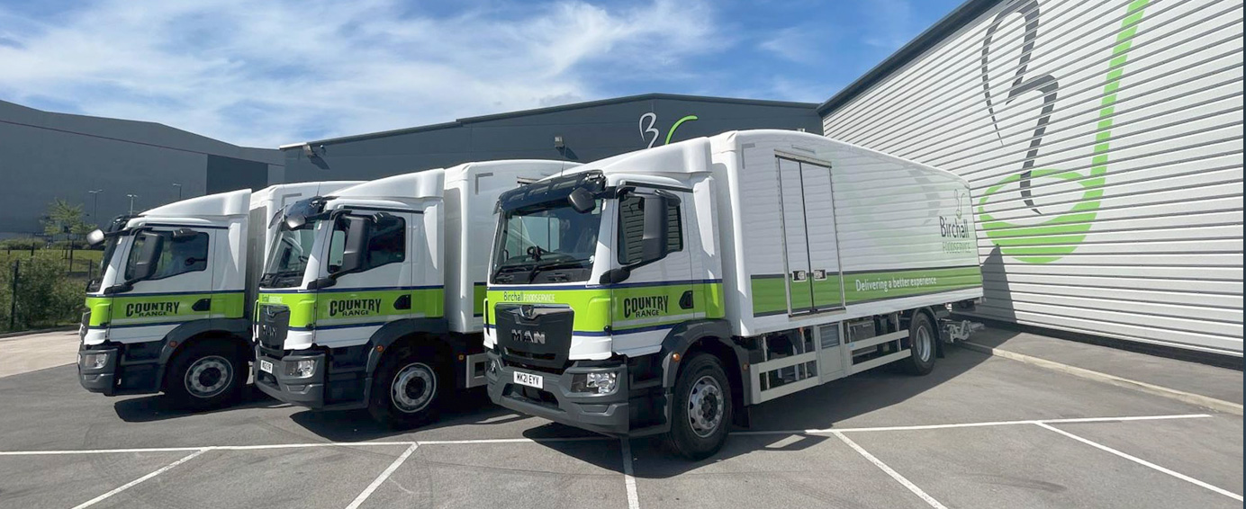Birchall Foodservice aerodynamic refrigerated vehicles